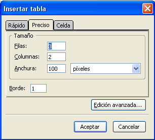 Tablas