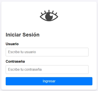 muestra de login form 1