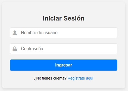 muestra de login form 5