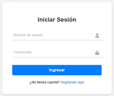 muestra de login form 6
