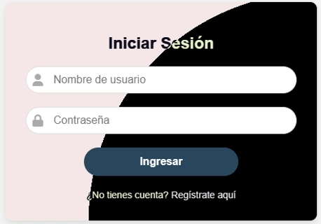 muestra de login form 8